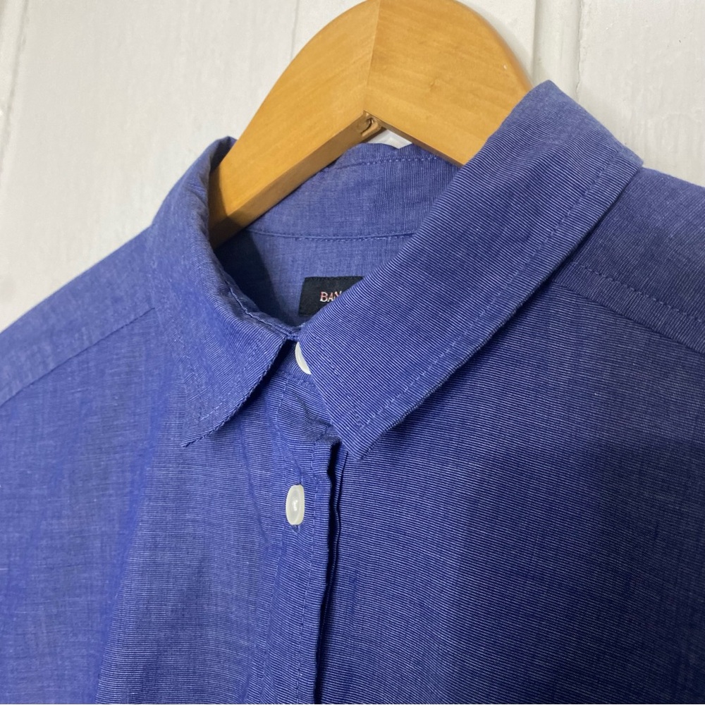 Banana Republic : size : 8 : casual blue denim chambray long sleeve shirt dress - Picture 4 of 11